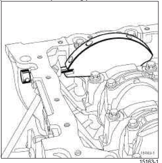 Renault Clio. Timing belt: Removal - Refitting