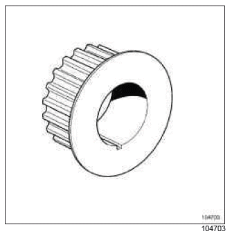 Renault Clio. Timing belt: Removal - Refitting