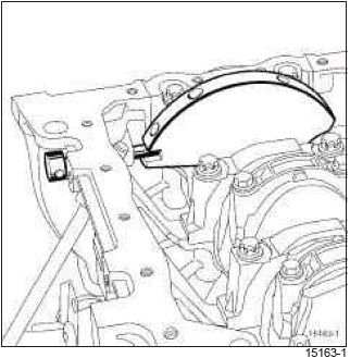 Renault Clio. Timing belt: Removal - Refitting