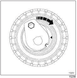 Renault Clio. Timing belt: Removal - Refitting