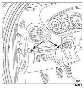 Renault Clio. Fan assembly: Removal - Refitting