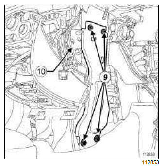 Renault Clio. Fan assembly: Removal - Refitting