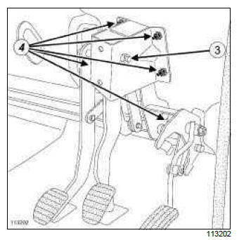 Renault Clio. Fan assembly: Removal - Refitting