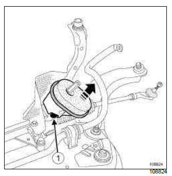 Renault Clio. Front anti-roll bar: Removal - Refitting