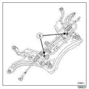 Renault Clio. Front anti-roll bar: Removal - Refitting