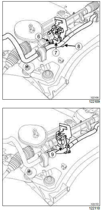 Renault Clio. Front anti-roll bar: Removal - Refitting