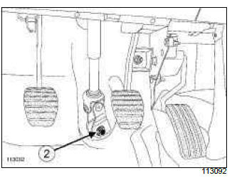 Renault Clio. Front axle subframe: Removal - Refitting