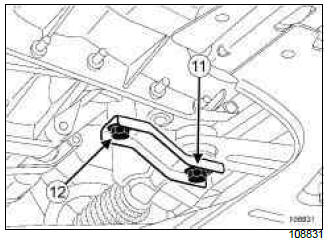 Renault Clio. Front axle subframe: Removal - Refitting