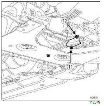 Renault Clio. Front axle subframe: Removal - Refitting