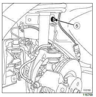 Renault Clio. Front axle subframe: Removal - Refitting