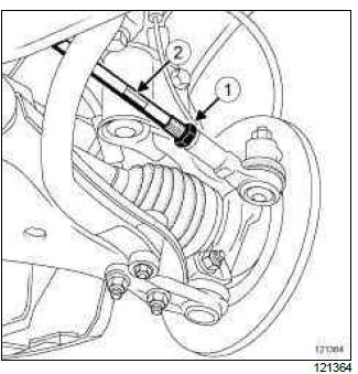 Renault Clio. Front axle system: Adjustment
