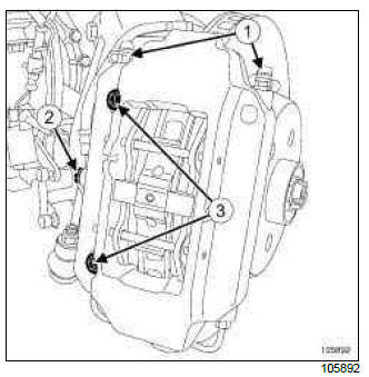Renault Clio. Front brake calliper: Removal - Refitting