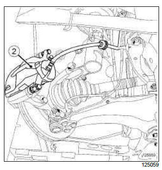 Renault Clio. Front brake disc: Removal - Refitting