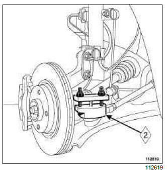 Renault Clio. Front driveshaft hub carrier: Removal - Refitting