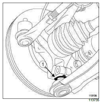 Renault Clio. Front driveshaft lower arm ball joint: Check