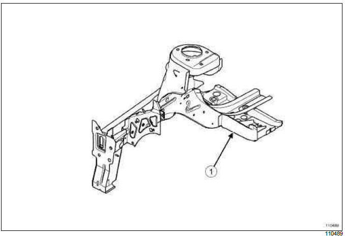 Renault Clio. Subframe rear mounting: General description