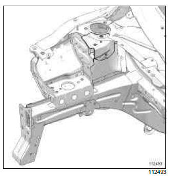 Renault Clio. Engine tie-rod attachment: Description