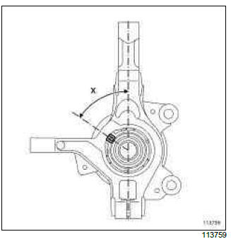 Renault Clio. Front hub carrier bearing: Removal - Refitting