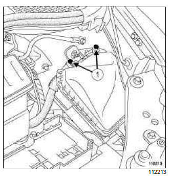 Renault Clio. Front left-hand wiring