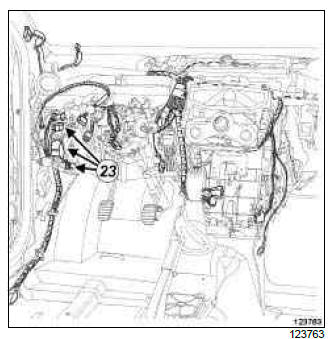 Renault Clio. Front left-hand wiring