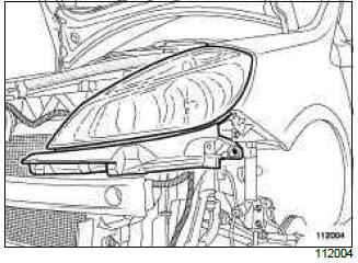 Renault Clio. Front lighting: List and location of components