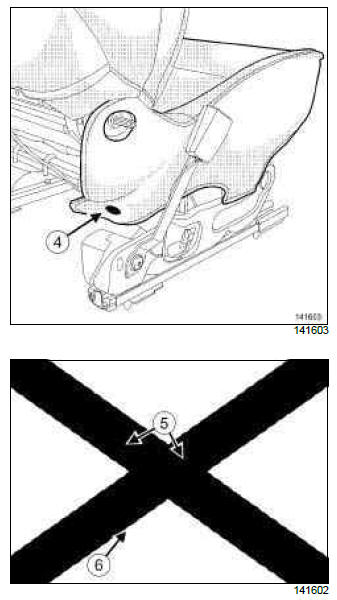 Renault Clio. Front seat base trim: Removal - Refitting