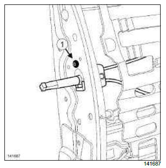 Renault Clio. Front seat lumbar adjustment: Removal - Refitting