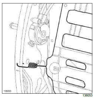 Renault Clio. Front seat lumbar adjustment: Removal - Refitting