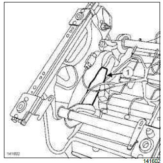 Renault Clio. Front seat height adjustment: Removal - Refitting