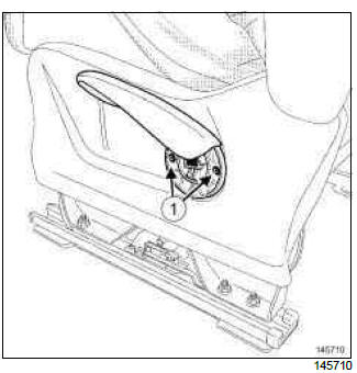 Renault Clio. Front seat lower casing: Removal - Refitting