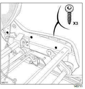 Renault Clio. Front seat lower casing: Removal - Refitting