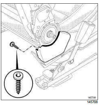 Renault Clio. Front seat lower casing: Removal - Refitting