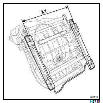 Renault Clio. Front seat runner: Removal - Refitting