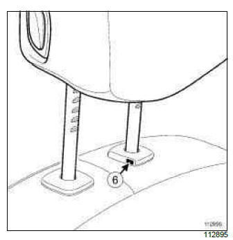 Renault Clio. Front seatback trim: Removal - Refitting