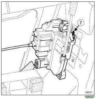 Renault Clio. Front side door lock