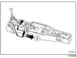 Renault Clio. Exterior door handle: Removal - Refitting