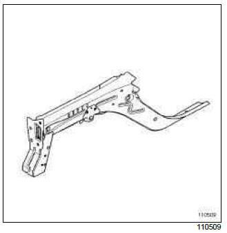 Renault Clio. Front side member