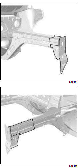 Renault Clio. Front side member