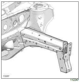 Renault Clio. Front side member