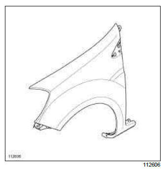 Renault Clio. Front wing