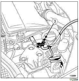 Renault Clio. Fuel tank: Draining