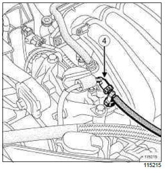 Renault Clio. Fuel tank: Draining