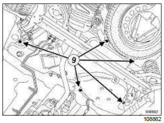 Renault Clio. Fuel tank: Removal - Refitting