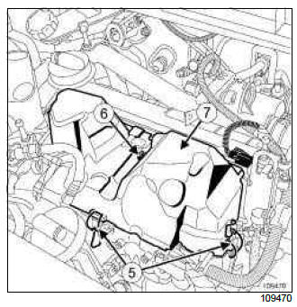 Renault Clio. Fuel temperature sensor: Removal - Refitting