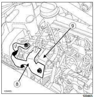 Renault Clio. Fuel temperature sensor: Removal - Refitting