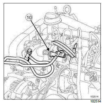 Renault Clio. Fuel temperature sensor: Removal - Refitting