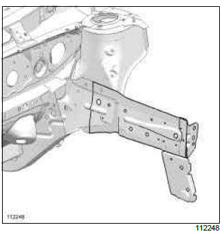 Renault Clio. Front side member