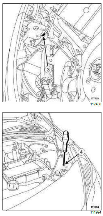 Renault Clio. Headlight: Adjustment