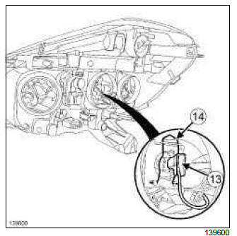 Renault Clio. Headlight bulb: Removal - Refitting