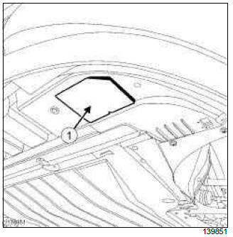 Renault Clio. Front fog light bulb: Removal - Refitting